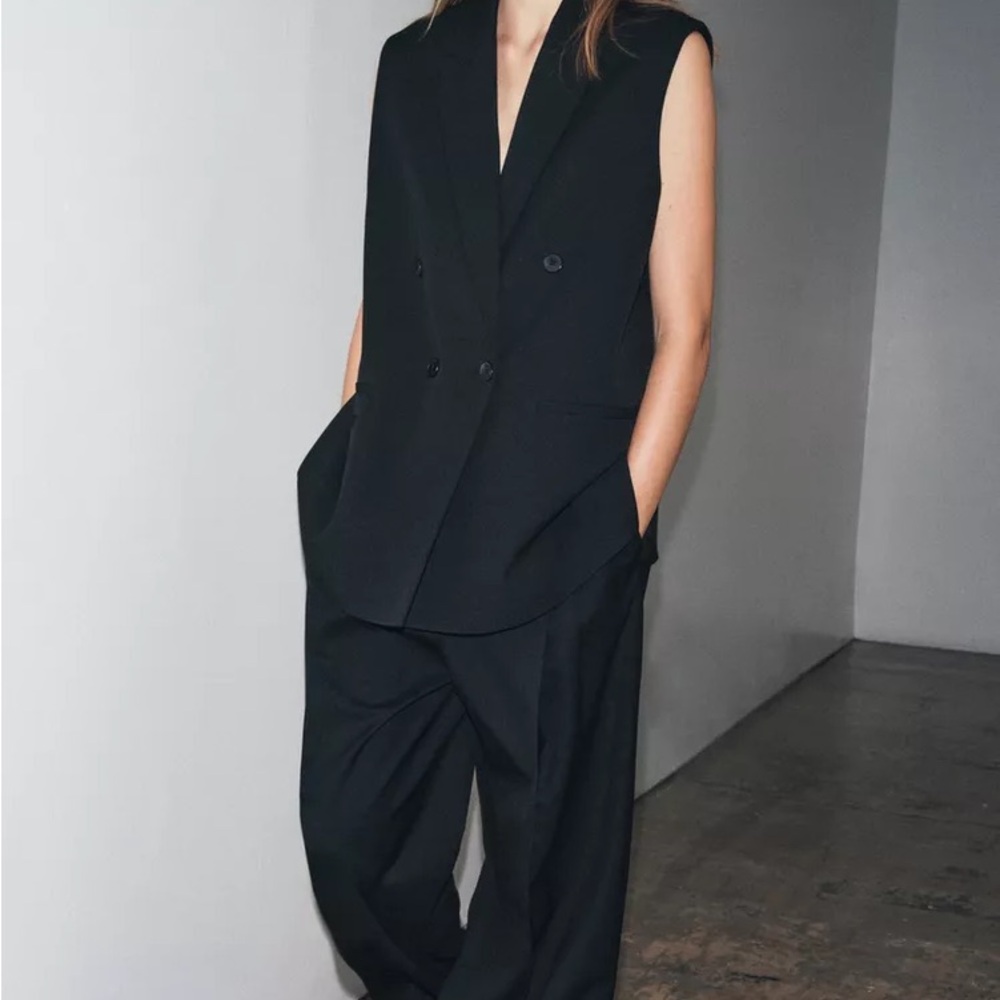 Zara Basic Black Blazer - image 3